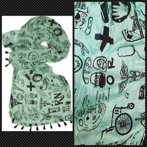 ADORABLE NURSE SCARF! NWT